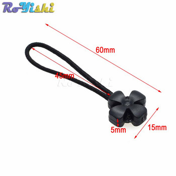 7 τεμ./συσκευασία Mix Color Cord Zipper Pulls Strap Lariat Black For Apparel Accessories