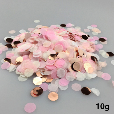 1 cm, 10 g / maišelis, melanžinis popierinis konfeti konfeti vestuvių gimtadienio vakarėlio dekoravimui apvalus skaidrus užpildytas balionas konfeti reikmenys