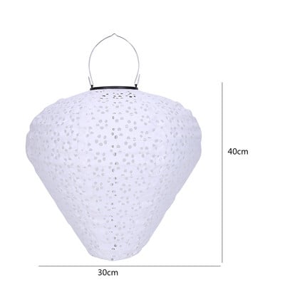 Nylon napelemes lámpás horgos kültéri lámpás vízálló, beépített akkumulátoros automatikus világítás otthoni kerti dekorációhoz
