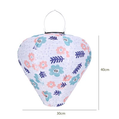 Nylon napelemes lámpás horgos kültéri lámpás vízálló, beépített akkumulátoros automatikus világítás otthoni kerti dekorációhoz