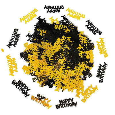 15 g juodo aukso skaitmeninis gimtadienio konfeti 20 30 40-ojo gimtadienio vakarėlio stalas su blizgučiais, pasidaryk pats, dekoratyviniai dirbiniai