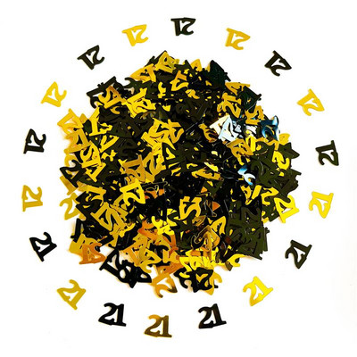 15 g juodo aukso skaitmeninis gimtadienio konfeti 20 30 40-ojo gimtadienio vakarėlio stalas su blizgučiais, pasidaryk pats, dekoratyviniai dirbiniai