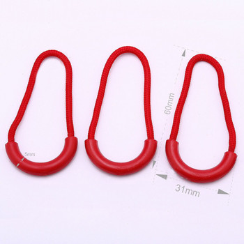 11 бр. U-образна цветна силиконова гумена дърпаща въжета с цип Закопчалка за издърпване на цип Багаж за раница за Направи си сам аксесоари за дрехи