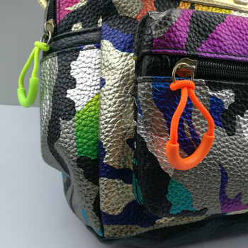 11 τμχ Σχήμα U Πολύχρωμο φερμουάρ από καουτσούκ σιλικόνης Pull Ropes Εξολκέας φερμουάρ Fastener Backpack Αποσκευή για αξεσουάρ ρούχων DIY