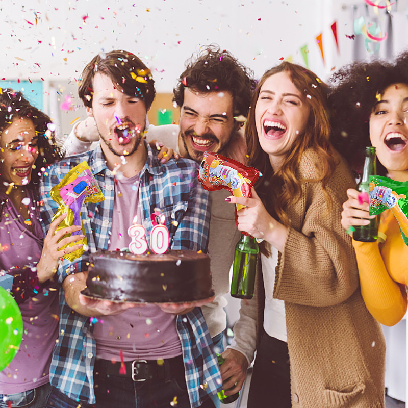 5/10 gab Kāzu konfeti piepūšamā pistole rokas konfeti pistoles folijas baloni uguņošanas lielgabali kāzām/dzimšanas dienai/izlaidumam