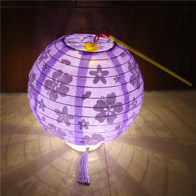 Svētku noformējums Laternas Ķiršu ziedu apaļas laternas bērniem Pārnēsājamas laternas Mājas ballīšu rotājumi