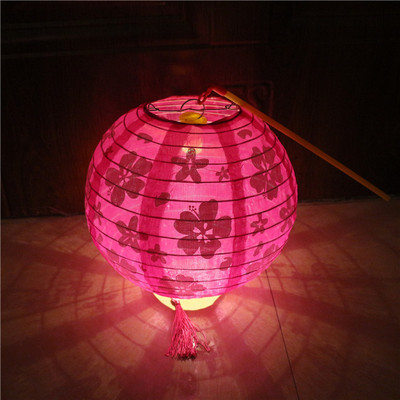Svētku noformējums Laternas Ķiršu ziedu apaļas laternas bērniem Pārnēsājamas laternas Mājas ballīšu rotājumi