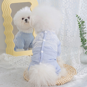 Romantic Lace Than Bear Pijamas Summer Puppy Home Ρούχα Τσάντα τετράποδα Κοιλιακά ρούχα Κλιματισμός Ρούχα XS-XL