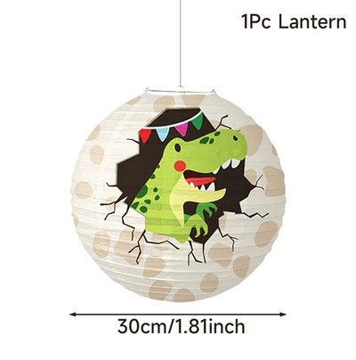 Papirnate lampione s crtanim dinosaurima od 30 cm Jungle Safari Roar lampioni Kids Happy Birthday Party Decoration Kreativni lampioni s dinosaurima