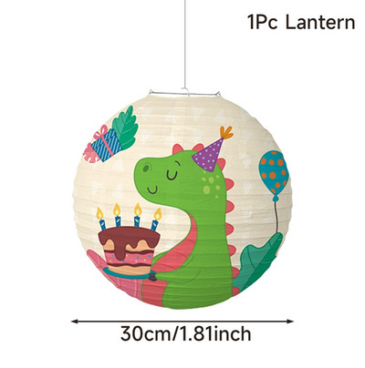 Papirnate lampione s crtanim dinosaurima od 30 cm Jungle Safari Roar lampioni Kids Happy Birthday Party Decoration Kreativni lampioni s dinosaurima