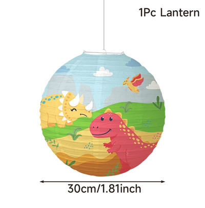 Papirnate lampione s crtanim dinosaurima od 30 cm Jungle Safari Roar lampioni Kids Happy Birthday Party Decoration Kreativni lampioni s dinosaurima