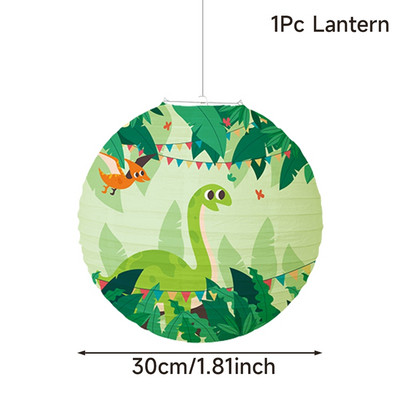 Papirnate lampione s crtanim dinosaurima od 30 cm Jungle Safari Roar lampioni Kids Happy Birthday Party Decoration Kreativni lampioni s dinosaurima