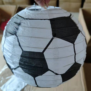 Футболно тематично парти Направи си сам хартиен фенер Ръчно сгъваем хартиен фенер Абажур Детски принадлежности за рожден ден Играчки за момче