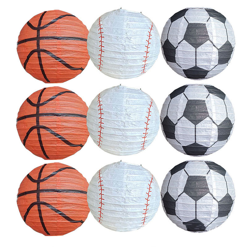 Petrecere tematică fotbal Diy Lantern din hârtie Pliabil manual Lantern din hârtie Abajur pentru copii Accesorii pentru petrecerea de aniversare Jucării pentru băieți