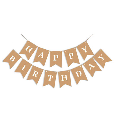 Happy Birthday Banner 1-9th Birthday Decoration Boy girl Decoration First Birthday Party 1 Year Baby Shower Supplies
