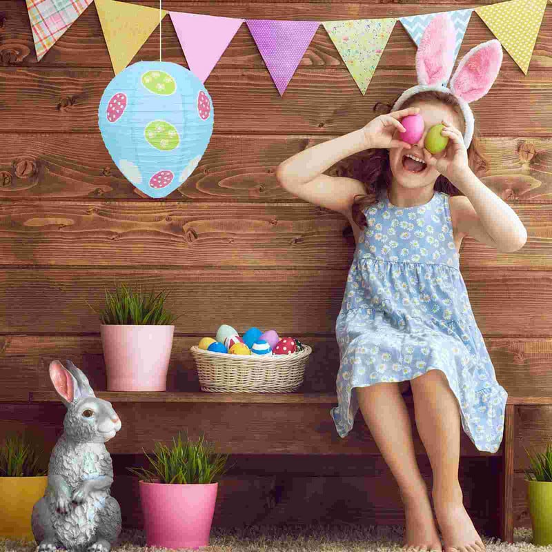 Velykų kabantis ornamentas rankų dekoras Kinų japonų žibintai Kinų dekoras Velykų žibintas kabantis lempa Velykų kabantis žibintas