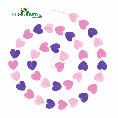 4 metri inimă puncte hârtie Steagul Petrecere ghirlandă clopoțel decor Banner Bunting pentru ziua de naștere eveniment de nuntă