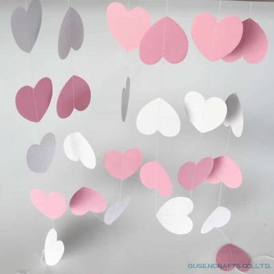 4 metri inimă puncte hârtie Steagul Petrecere ghirlandă clopoțel decor Banner Bunting pentru ziua de naștere eveniment de nuntă