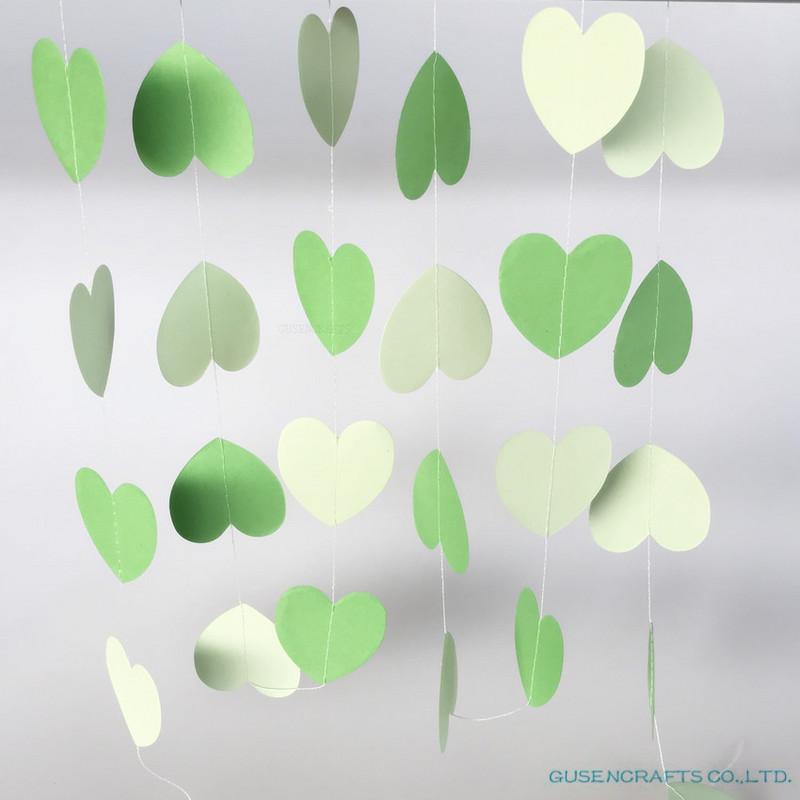 4 metri inimă puncte hârtie Steagul Petrecere ghirlandă clopoțel decor Banner Bunting pentru ziua de naștere eveniment de nuntă