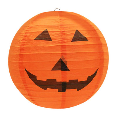 Halovīni papīra laterna ķirbju laternas zirnekļa nūja skelets piekārts lampas bumba šausmu rekvizīti āra mājas Helovīna ballītes dekors