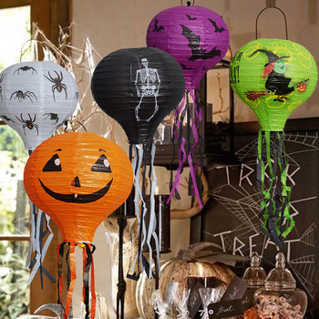 Хелоуин балон с горещ въздух хартиен фенер украса вещица тиква jack o фенер паяк скелет вътрешна украса на открито призрак