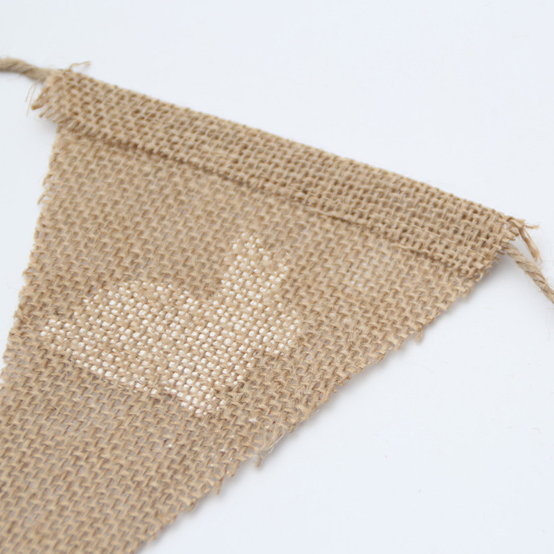 2M 7 vėliavėlės Vintažinis audeklas Lininis ryšulas Vėliavos Vėliavos Linksmų Velykų papuošimams Kiškučio vakarėlio girliandos papuošimas saldainių batonėlis