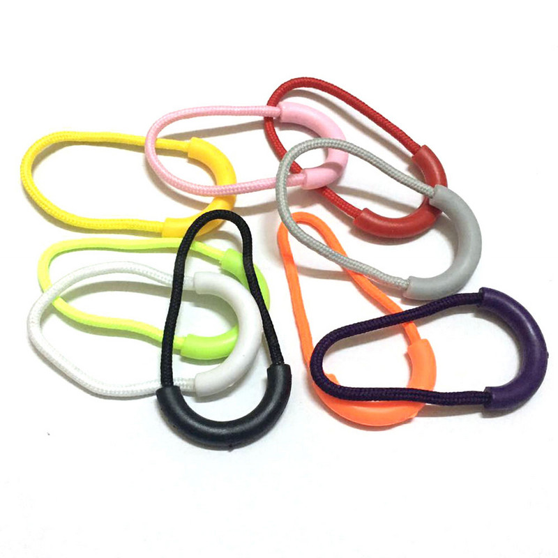 9 vnt./pak. Spalvingas užtrauktukas užtraukia laido galus dirželis Lariat plastikinė sagtis Drabužių priedai