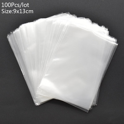 100kom prozirne plastične vrećice bombona lizalica pakiranje kolačića prozirna opp celofanska vrećica božićni dar vjenčanje rođendanska zabava