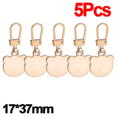 5/10 buc. Glisor cu fermoar metalic Scoateți extractor de fermoar Kit de reparație universal pentru înlocuire a fermoarului Accesorii de cusut pentru bagaj