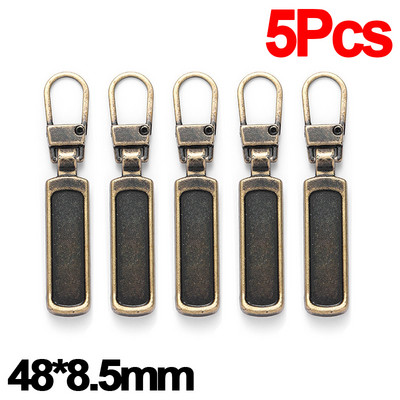 5/10 buc. Glisor cu fermoar metalic Scoateți extractor de fermoar Kit de reparație universal pentru înlocuire a fermoarului Accesorii de cusut pentru bagaj