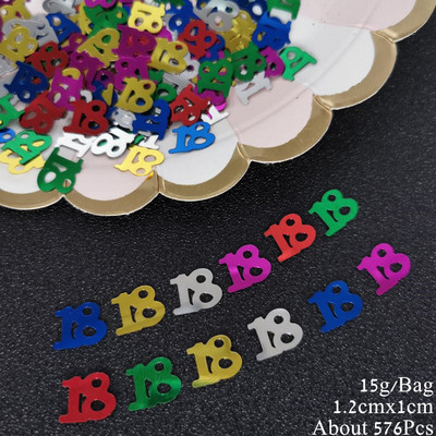 15 grami, numurs 80, galda konfeti 80. gadadienas svinību pasākums Vecvecāku dzimšanas diena Scartter sequins DIY ballīšu piederumi