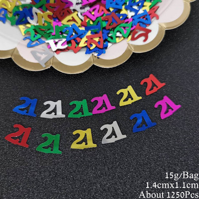 15 grami, numurs 80, galda konfeti 80. gadadienas svinību pasākums Vecvecāku dzimšanas diena Scartter sequins DIY ballīšu piederumi