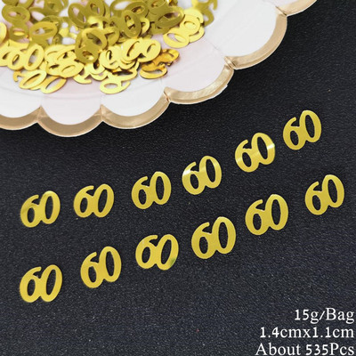 15 grami, numurs 80, galda konfeti 80. gadadienas svinību pasākums Vecvecāku dzimšanas diena Scartter sequins DIY ballīšu piederumi