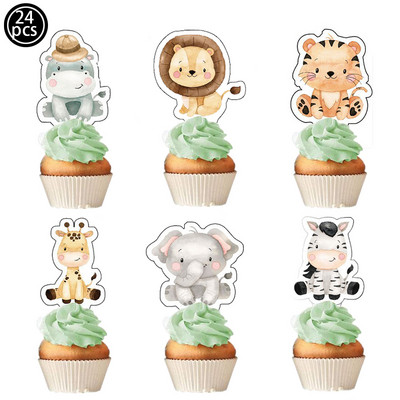 Jungle Safari Party ajándéktasakok Aranyos műanyag cukorka csemege táska partidíszek gyerekeknek Lányok születésnapjára Babazuhany parti kellékek