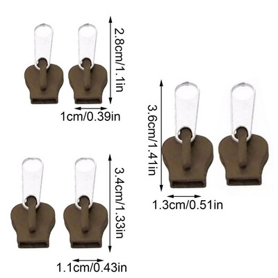 Fermoar Pull Glisor Instant Zip Kit de reparare Înlocuire Fermoar Cap Instrument gratuit pentru Genți Îmbrăcăminte Paltoane Corturi în aer liber Jachete