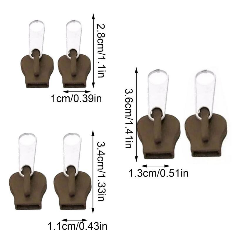 Fermoar Pull Glisor Instant Zip Kit de reparare Înlocuire Fermoar Cap Instrument gratuit pentru Genți Îmbrăcăminte Paltoane Corturi în aer liber Jachete