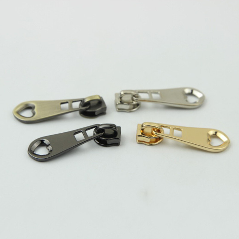 10vnt Metaliniai 5# Užtrauktukų slankikliai striukėms Drabužiams Palto galvutės traukikliai Užtrauktukų taisymo rinkinys „Pasidaryk pats“ krepšio siuvimo priedai 4 spalvos