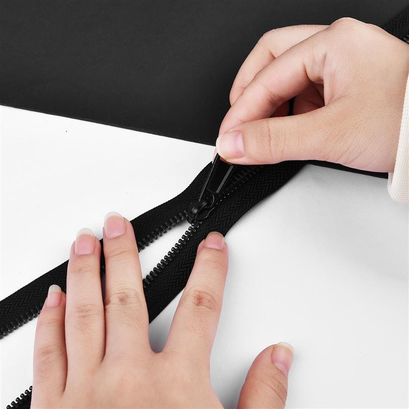 8db 4 méretű fém cipzárhúzó Univerzális kétoldalas nylon cipzárhúzó csere poggyászhoz Szúnyogháló Ruhajavítás