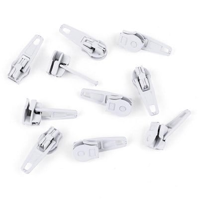 10 vienetų/pak. 3# užtrauktukų užtrauktukų universalus momentinis užtrauktuko taisymo rinkinys, keičiamas užtrauktuko traukiklis, slankiklis dantų siuvimo priedai