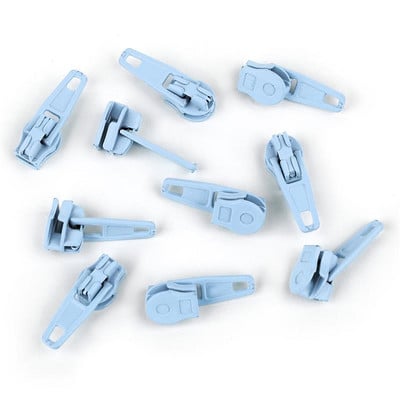 10 vienetų/pak. 3# užtrauktukų užtrauktukų universalus momentinis užtrauktuko taisymo rinkinys, keičiamas užtrauktuko traukiklis, slankiklis dantų siuvimo priedai