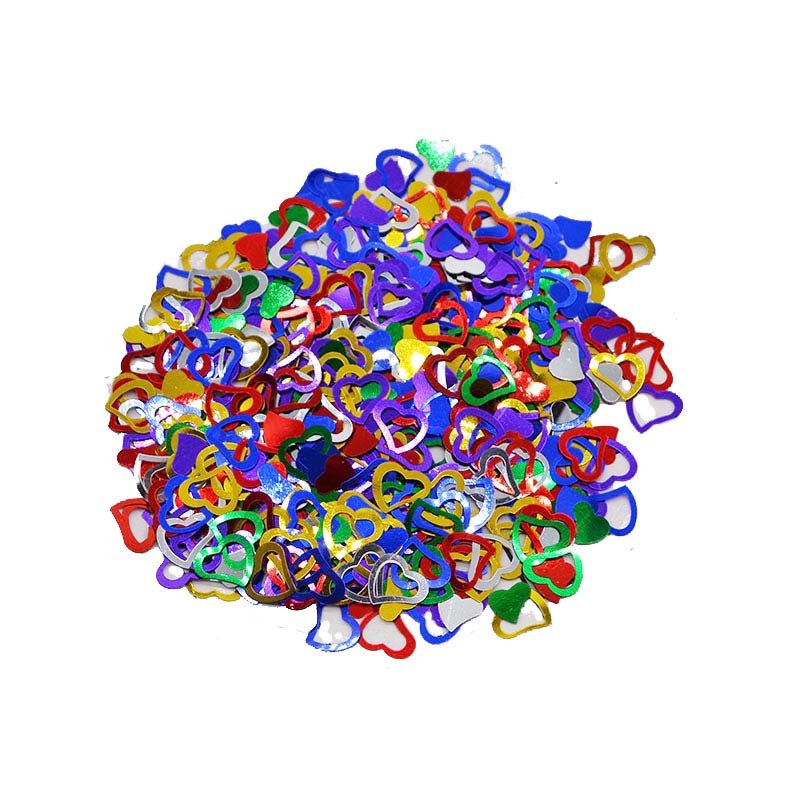 600 vnt./lot. Daugiaspalvis putojantis meilės širdis vestuvių vakarėlio festivalis Konfeti stalo dekoravimas Dekoratyviniai reikmenys Valentino dienai