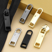 5db fém cipzáros fej húzófül levehető javító táska univerzális cipzáros ruházati kiegészítők cipzár csúszka