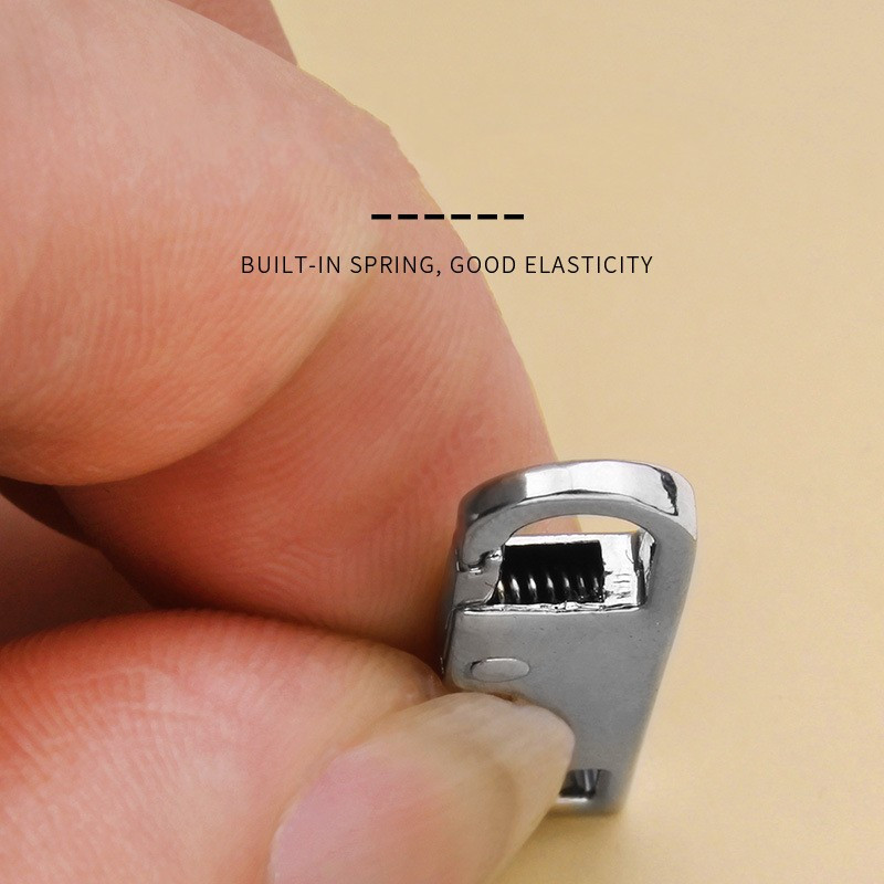 5db fém cipzáros fej húzófül levehető javító táska univerzális cipzáros ruházati kiegészítők cipzár csúszka