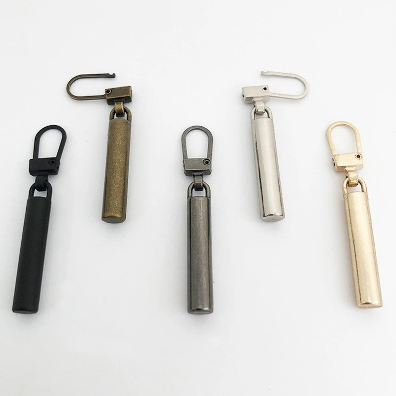 2 vnt. Nuimami metaliniai užtrauktukų traukikliai užtrauktukų slankikliams Galvos užtrauktukų taisymo rinkiniai Užtrauktuko traukimo skirtukas „Pasidaryk pats“ siuvimo krepšiai pūkinė striukė