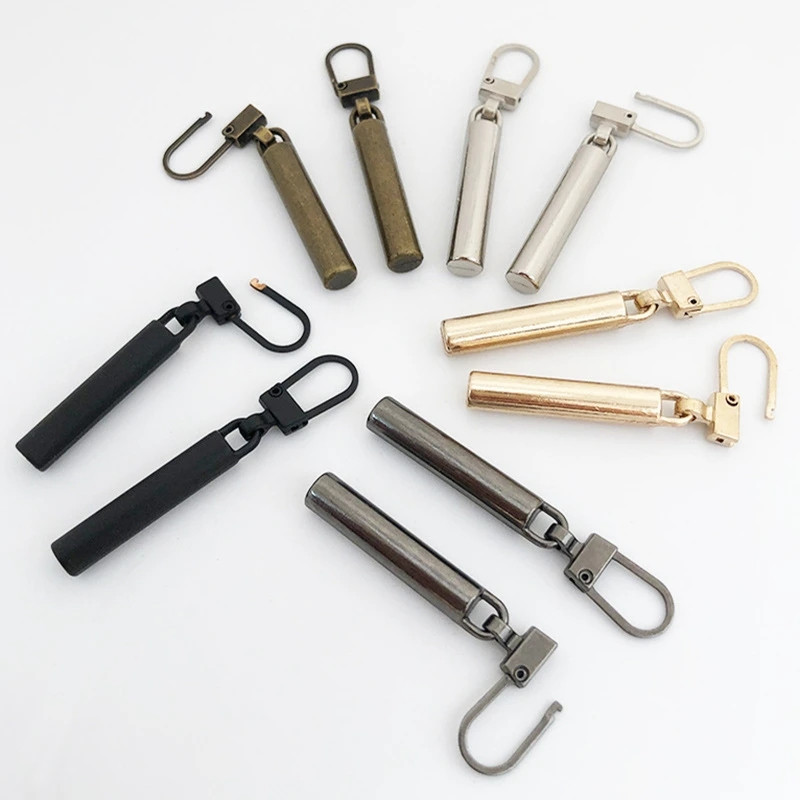 2 vnt. Nuimami metaliniai užtrauktukų traukikliai užtrauktukų slankikliams Galvos užtrauktukų taisymo rinkiniai Užtrauktuko traukimo skirtukas „Pasidaryk pats“ siuvimo krepšiai pūkinė striukė