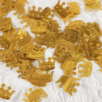 Κομφετί 15 γραμμάρια πούλιες χρυσές/ασημένιες κορώνες για μωρό πριγκίπισσα αγόρι γενέθλια ντους για πάρτι Διακοσμήσεις για τραπέζι γάμου