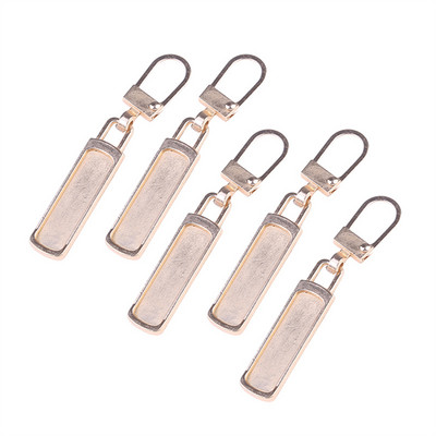 5 bucăți fermoar detașabil tragere de schimb fermoar extractor pârghie încuietori pentru jachetă de jos rochie bagaje metal fermoar cap kit de reparare