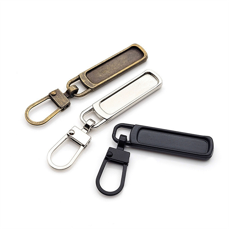 5 bucăți fermoar detașabil tragere de schimb fermoar extractor pârghie încuietori pentru jachetă de jos rochie bagaje metal fermoar cap kit de reparare