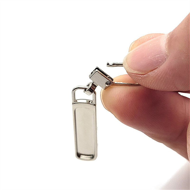 5 bucăți fermoar detașabil tragere de schimb fermoar extractor pârghie încuietori pentru jachetă de jos rochie bagaje metal fermoar cap kit de reparare