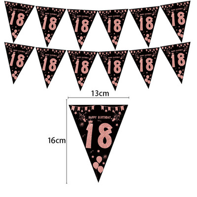 1 komplekt 30 40 50 60 Paberbänner Sünnipäevapeo kaunistus Täiskasvanu vaniku aastapäev Täiskasvanu sünnipäeva aastapäev 30 vanused mustad lipud